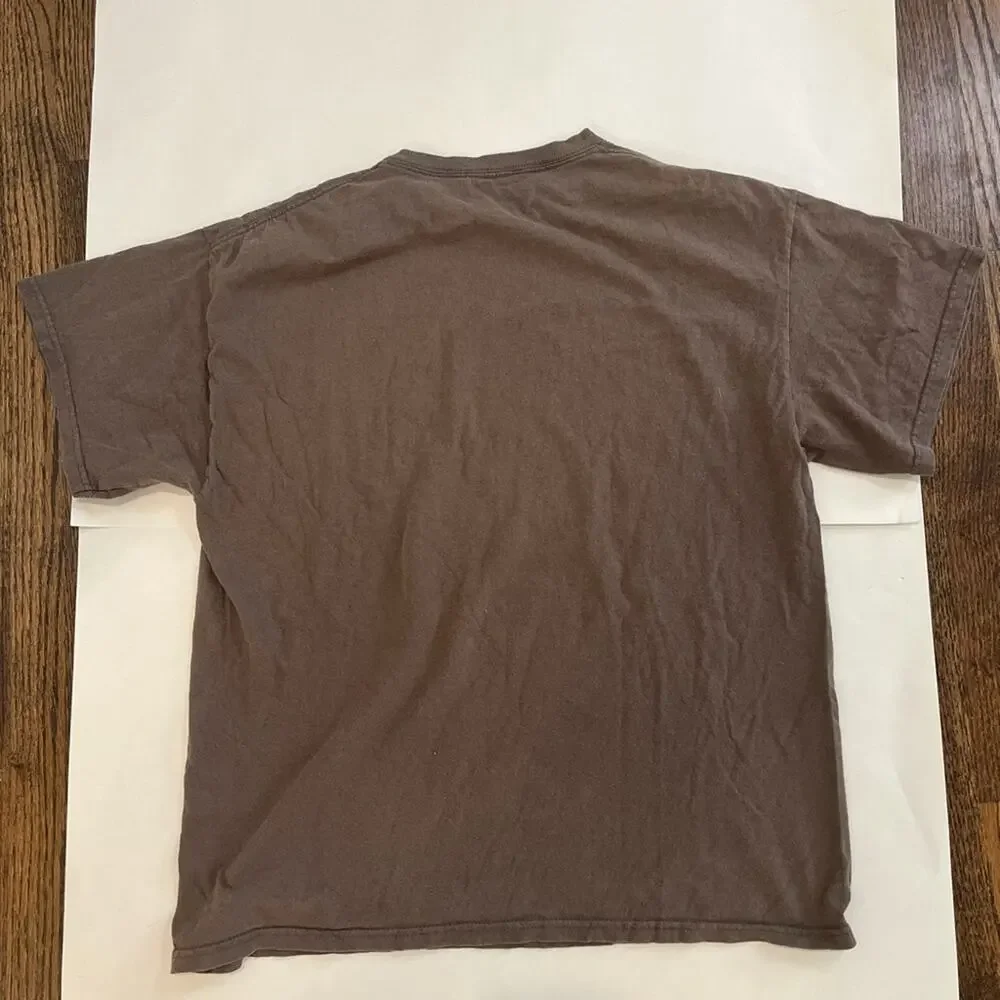 Disney Mickey Mouse T Shirt Brown Grunge Skater Streetwear Y2K Men's Size Large - Picture 4 of 5